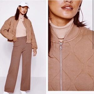 Soft AF Quilted Onion Bomber Jacket / S